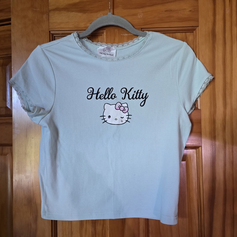 Forever 21 Light Blue Hello Kitty T-Shirt
